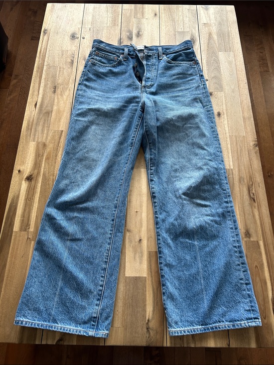 Denim Forum Denim - Denim Forum Farrah high rise wide leg jeans